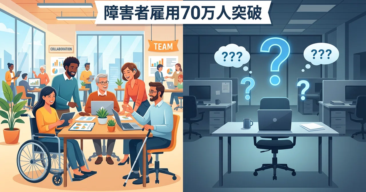 障害者雇用70万人突破の裏にある「ノウハウ格差」―57%の企業が1人も雇用していない現実と、中小企業が今すぐ踏み出す最初の一歩―｜若林 忠旨 ...
