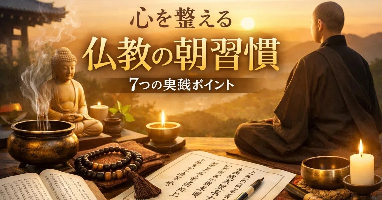 仏教徒として生きる朝のルーティーン｜心が整う毎朝の習慣7選｜清谷寺