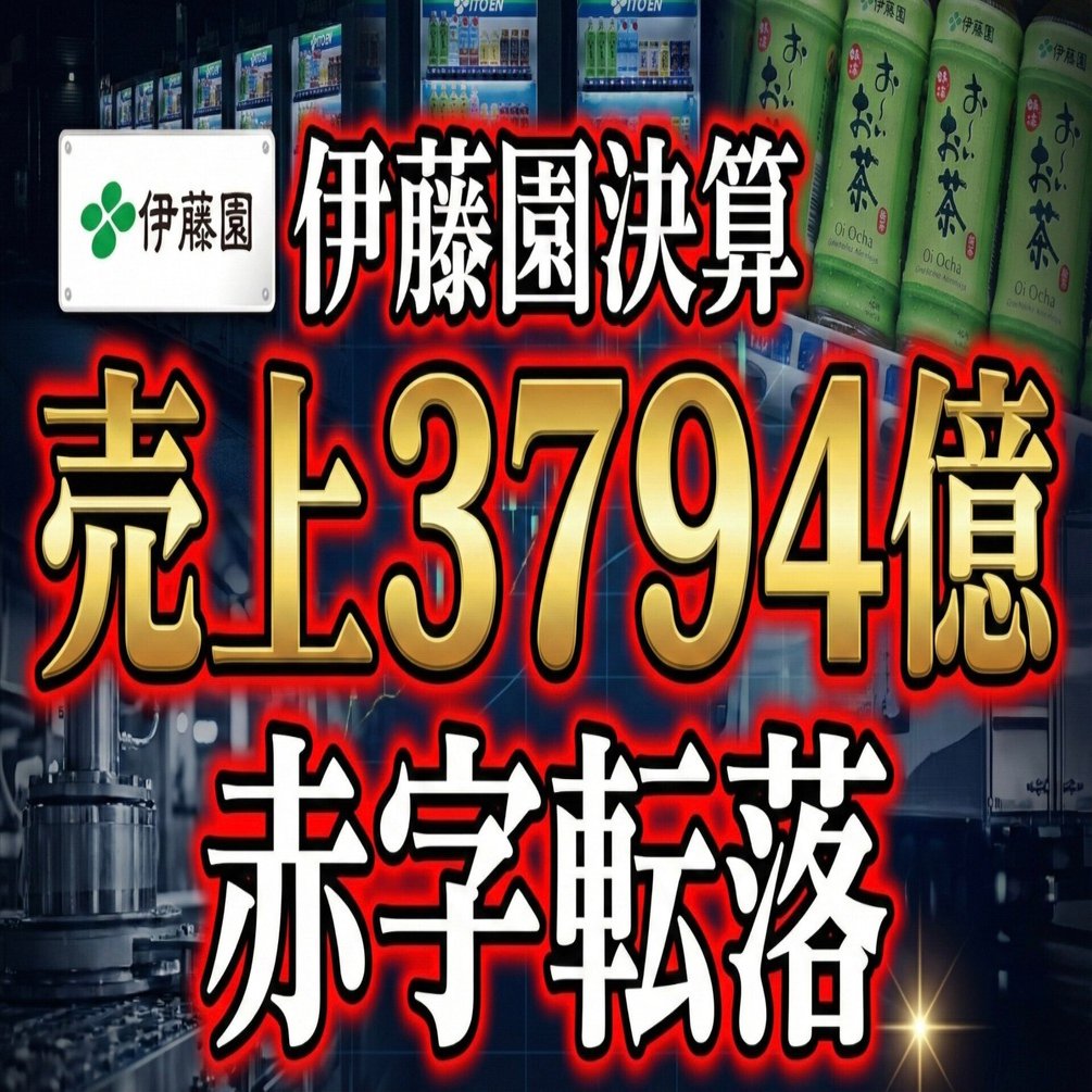 売上3794億円なのに赤字！？伊藤園の決算書に見る「巨大な損切り」の