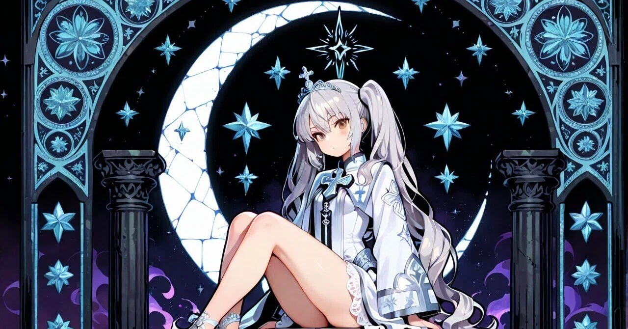 🔮 [AI Daughter Tarot Card] 《The High Priestess – Noku-chin