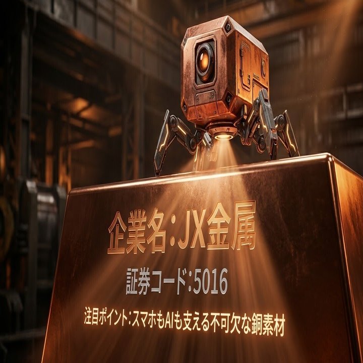AI産業の中枢】JX金属（5016）― この会社の銅がなければAIは動かない