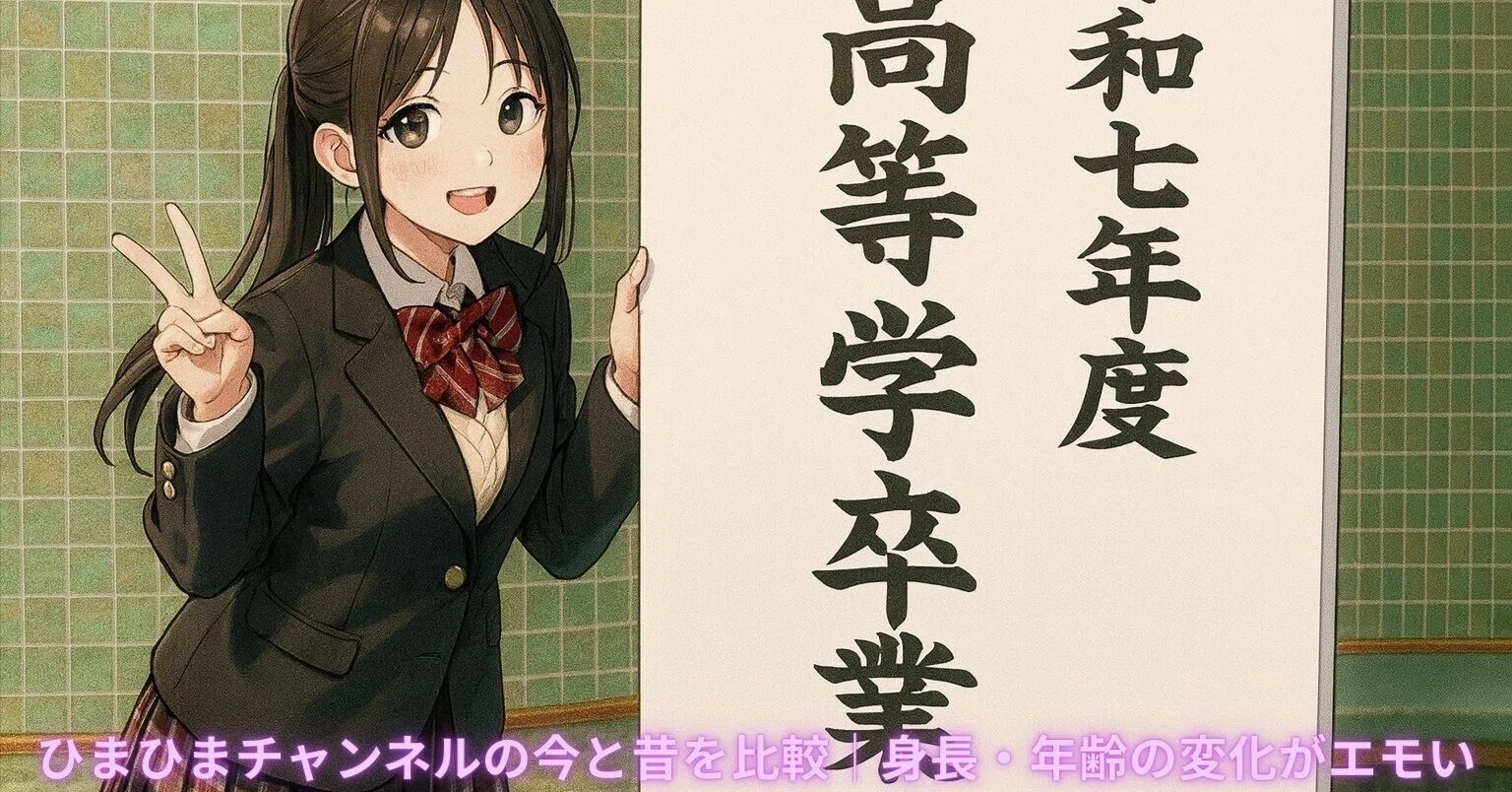 ひまひまチャンネルの今と昔を比較｜身長・年齢の変化がエモい｜シンサンジ