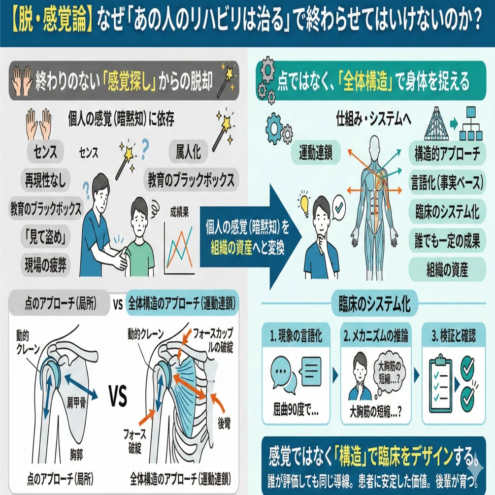 脱・感覚論 なぜ「あの人のリハビリは治る」で終わらせてはいけない
