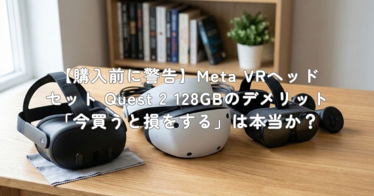 購入前に警告】Meta VRヘッドセット Quest 2 128GBのデメリット「今