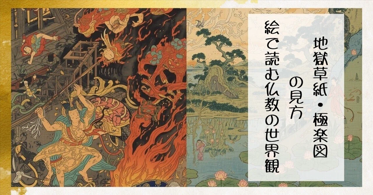 地獄草紙・極楽図の”見方”｜絵で読む仏教の世界観｜枚方紫峰霊苑