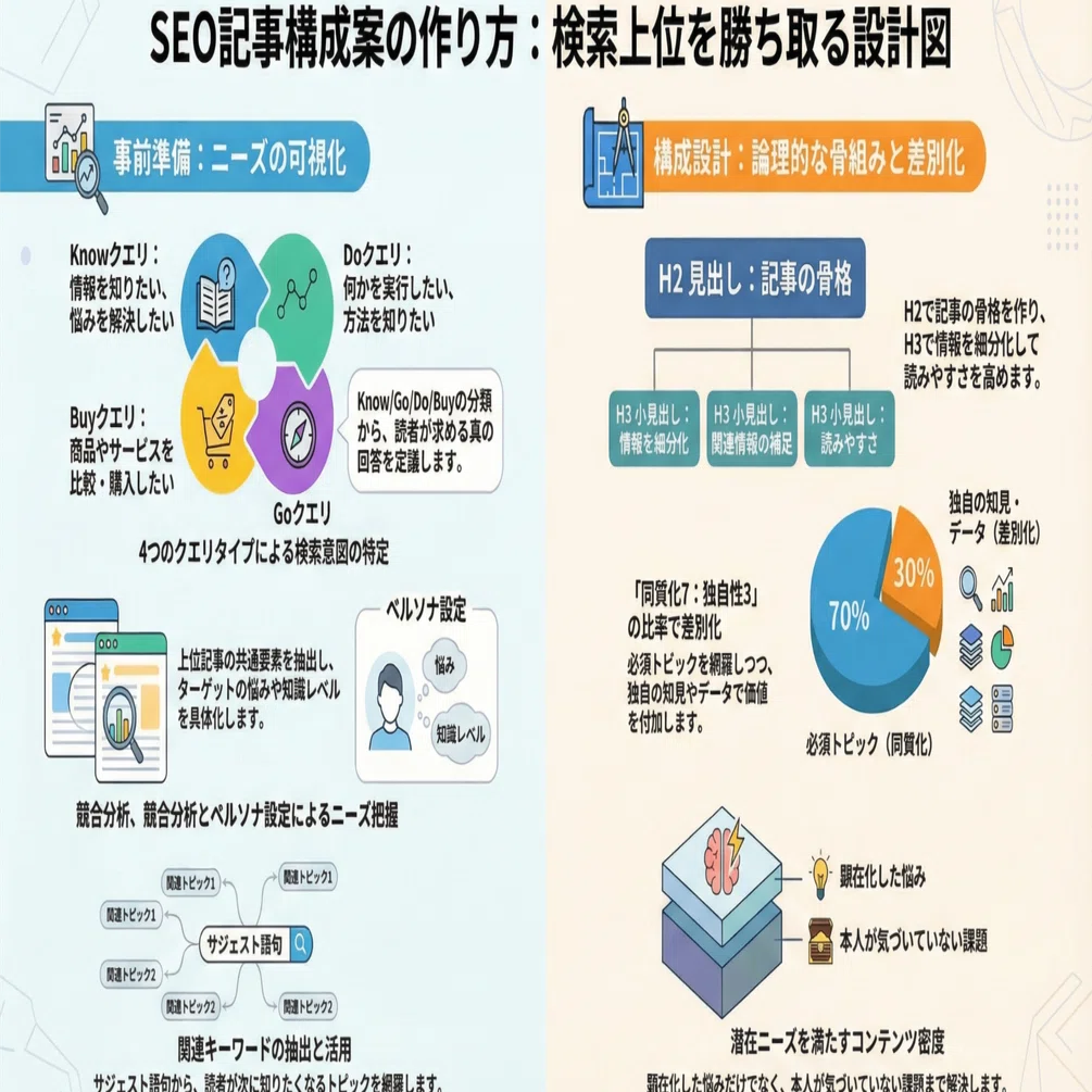 コンテンツ戦略と検索意図の分解