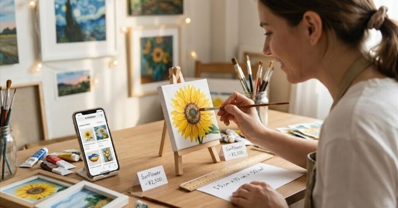 私の絵、いくらで売ればいい？」無名でも売れる！アートメーターで 