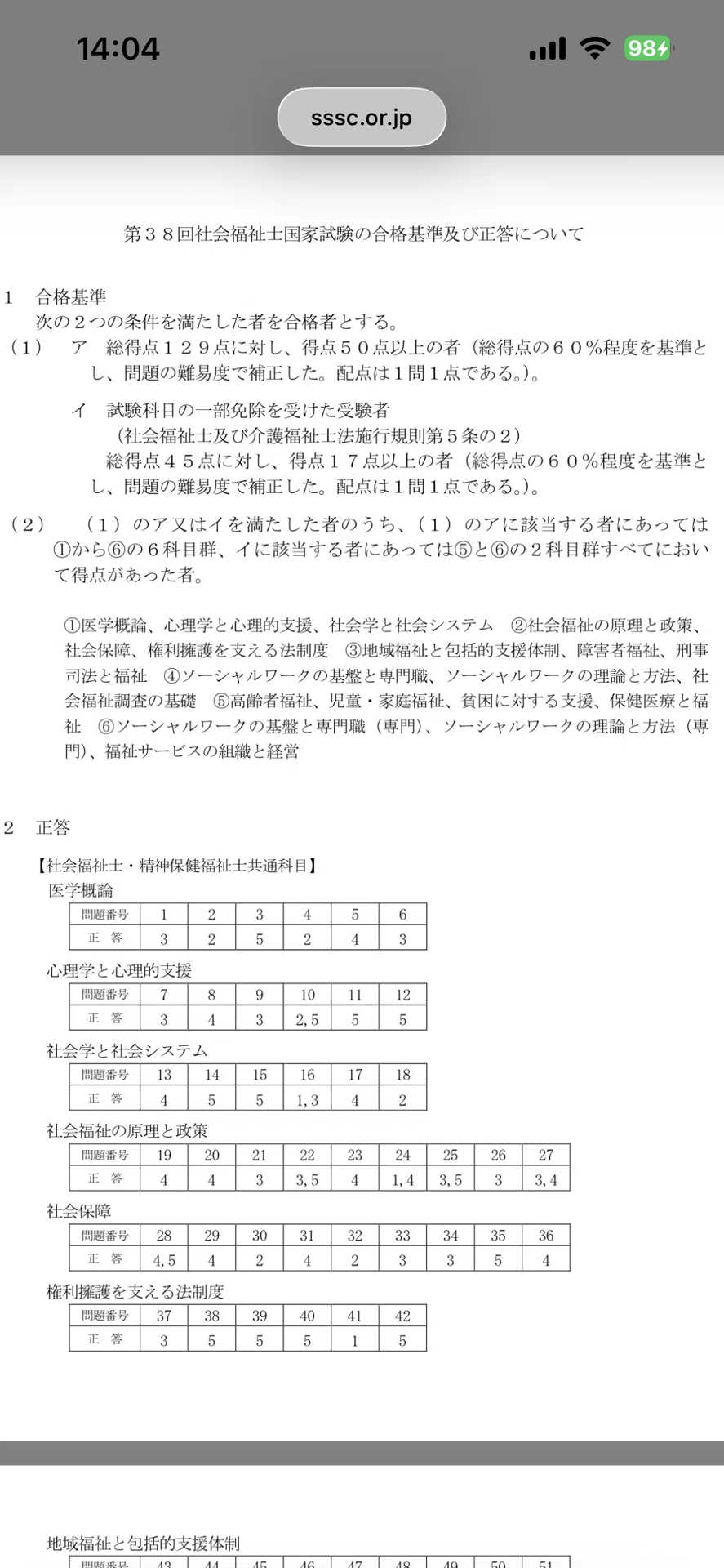 社会福祉士国家試験 総合講義シリーズ　第３８回合格目標 第38回社会福祉士国家試験の合格発表について｜けんこうけんこうけんこう
