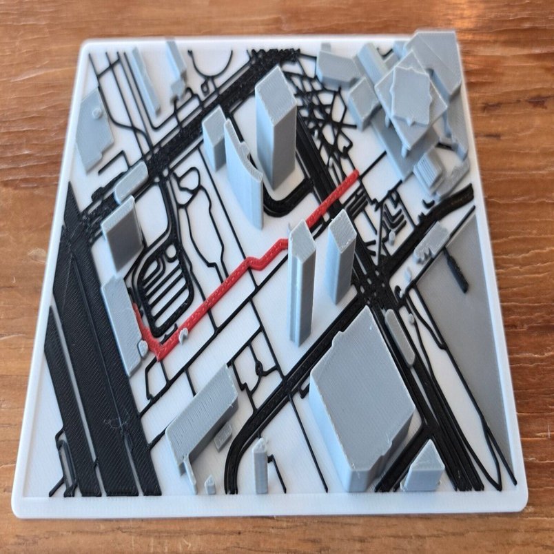 Map2Modelを使って立体案内地図を3Dプリント｜ファブラボ神田錦町