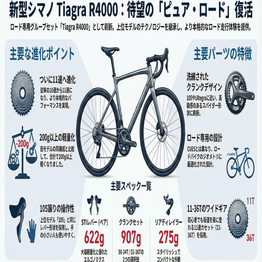 方向修整？】まさかの「Tiagra」復活!?CUESが答えられなかった？新