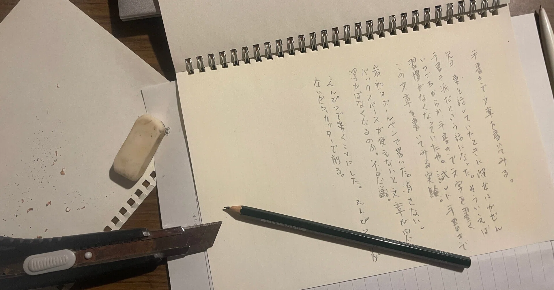 手書きで文章を書いてみる。｜原っぱ大学 ガクチョー塚越の「つれづれ