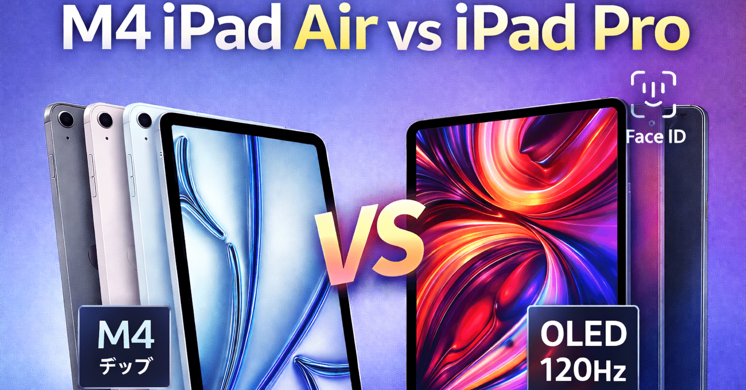 M4 iPad Air vs iPad Pro｜ガジェット太郎