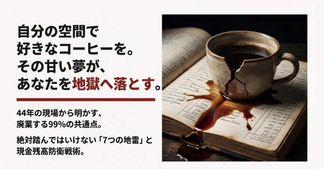 カフェ開業で99%が廃業する本当の理由 〜『これだけは絶対やるな』7 