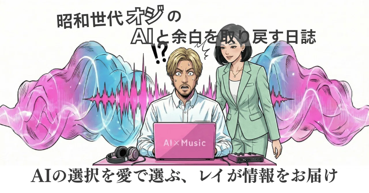AIを愛で、レイが届ける｜🎧 昭和世代オジのAIと余白を取り戻す挑戦