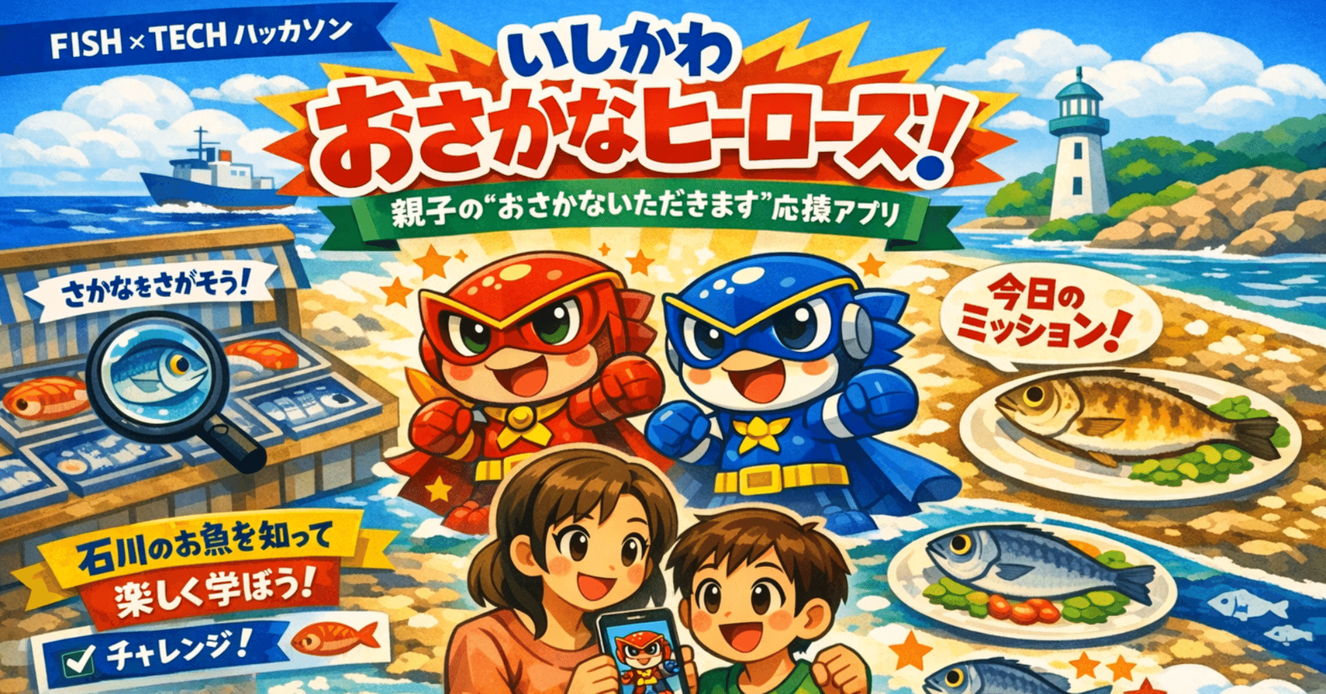 FISH×TECHハッカソン③】いしかわおさかなヒーローズのプロト開発