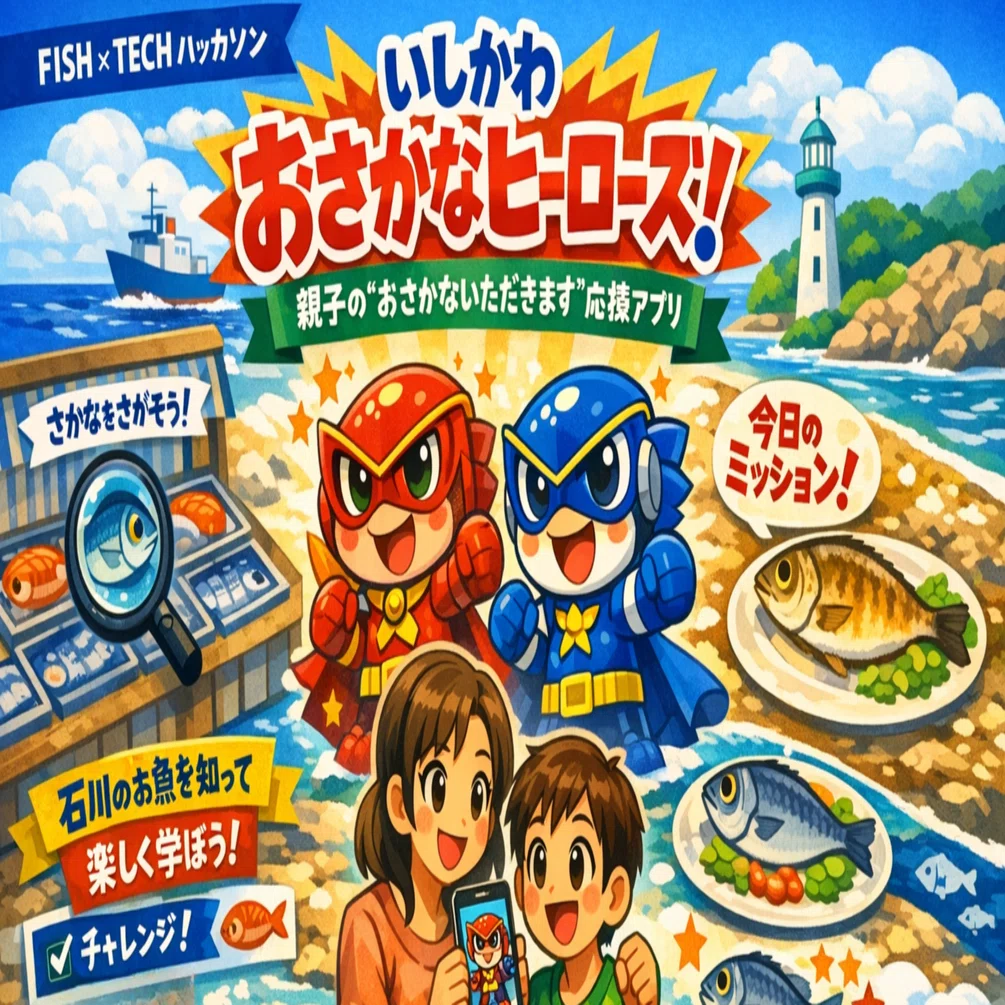FISH×TECHハッカソン③】いしかわおさかなヒーローズのプロト開発