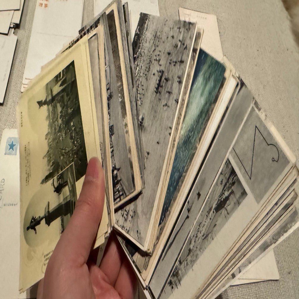 2025年にご寄贈いただいた大量の戦前絵葉書、整理つきましたー貴重品