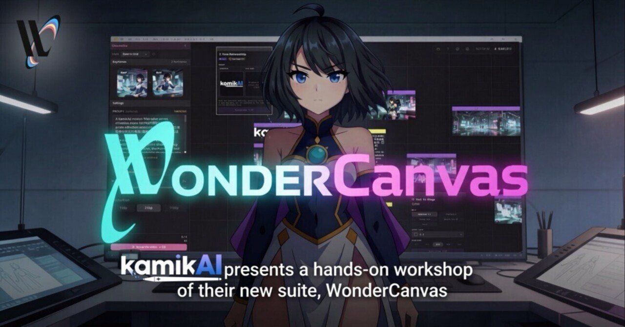 Cover Image for 【はるフェス】日本のアニメ業界を支える極秘AI「KamikAI」がついに解禁！プロ仕様の「WonderCanvas」を新宿で体験せよ！