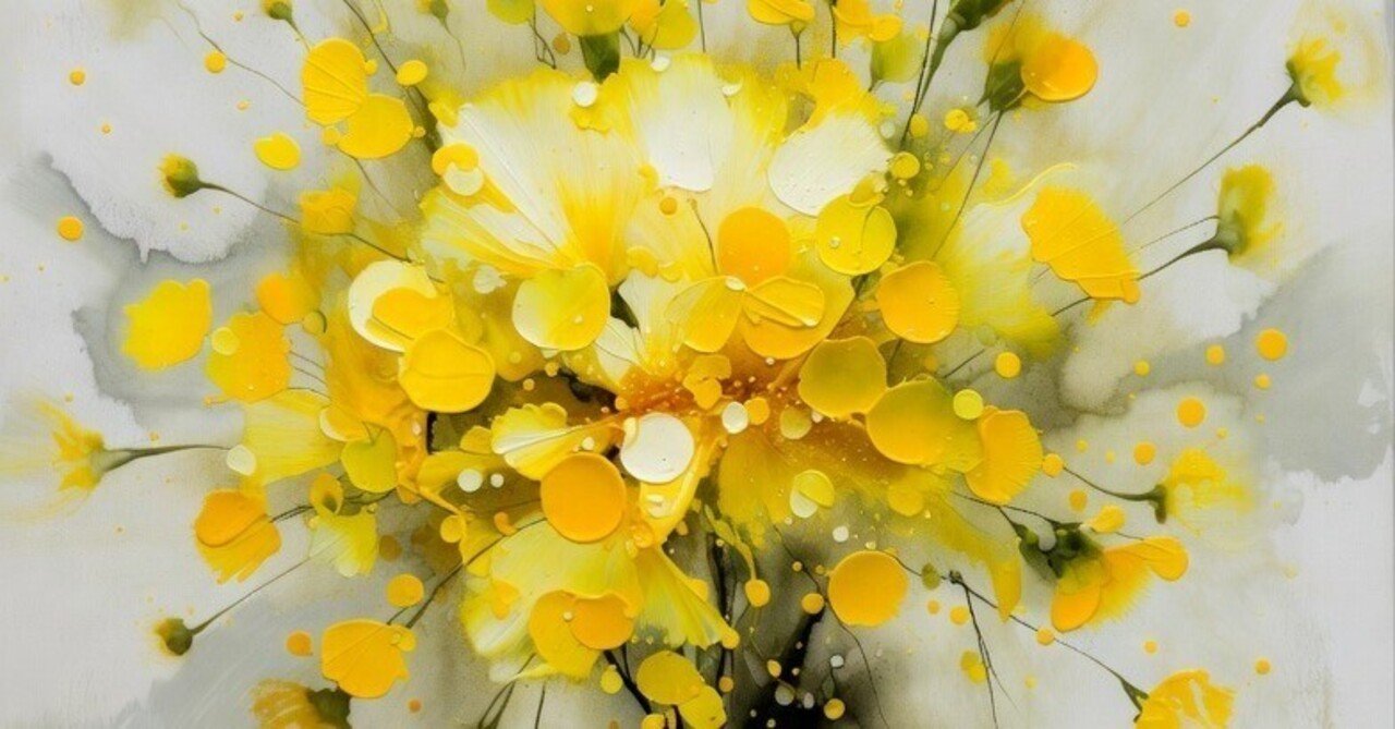 花 抽象画｜セルジオ・マヤケ（良家の常識）