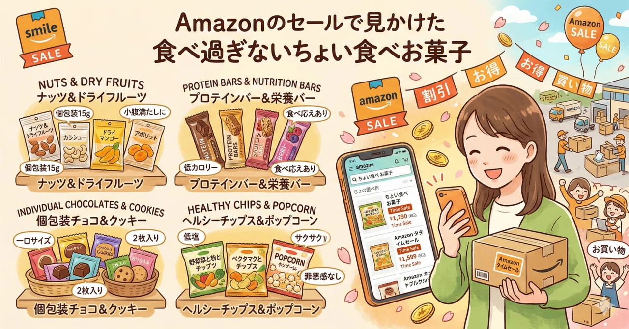 Amazonのセールで見かけた食べ過ぎないちょい食べお菓子｜東リ屋