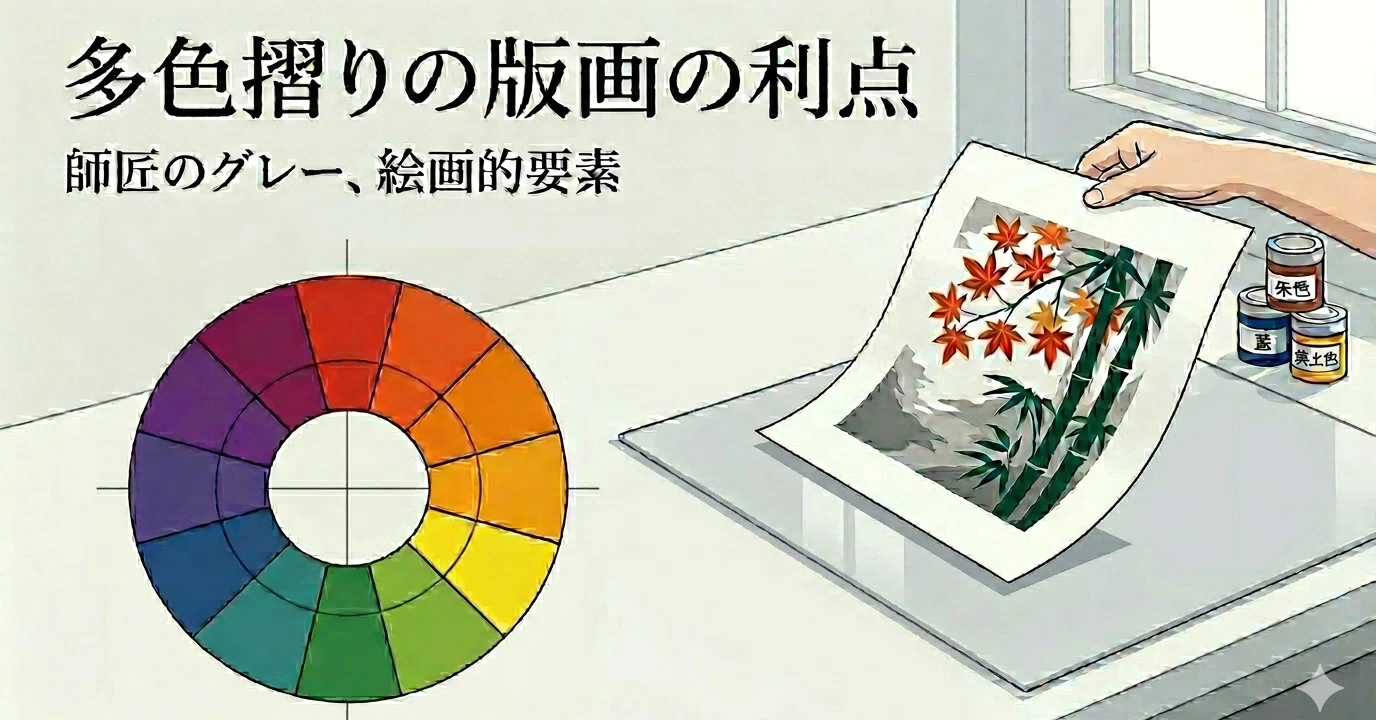 多色摺りの版画の利点｜よよたろお