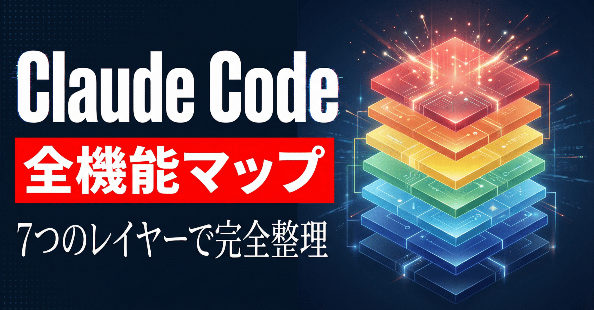 2026年最新】Claude Codeの全機能マップ ── 7つのレイヤーで