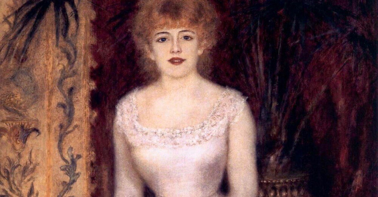 3月4日生まれ｜ルノワール《女優ジャンヌ・サマリーの肖像（全身像