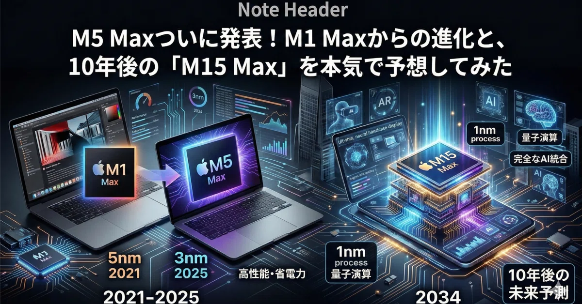 [Thorough Comparison] M5 Max Finally Announced! Evolution from M1 Max ...