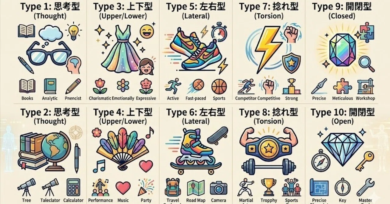 10種の「体癖」完全攻略ガイド｜身体の“形”と“動き”から読み解く、自分と他者の取扱説明書｜三宅宗介