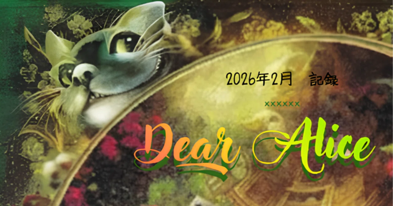 クロスステッチ】Dear Alice記録｜2026年 2月 ｜しおね