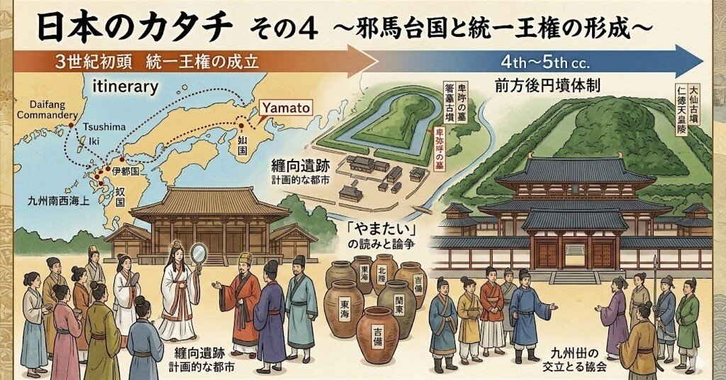 日本のカタチ」 その4 ～邪馬台国と統一王権の形成～｜池知正昭