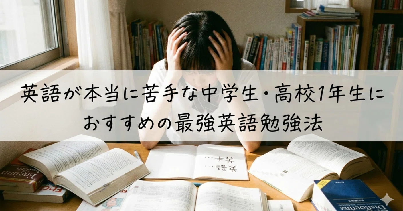 小学校の復習から難関高校入試まで」英語が本当に苦手な中学生・高校1