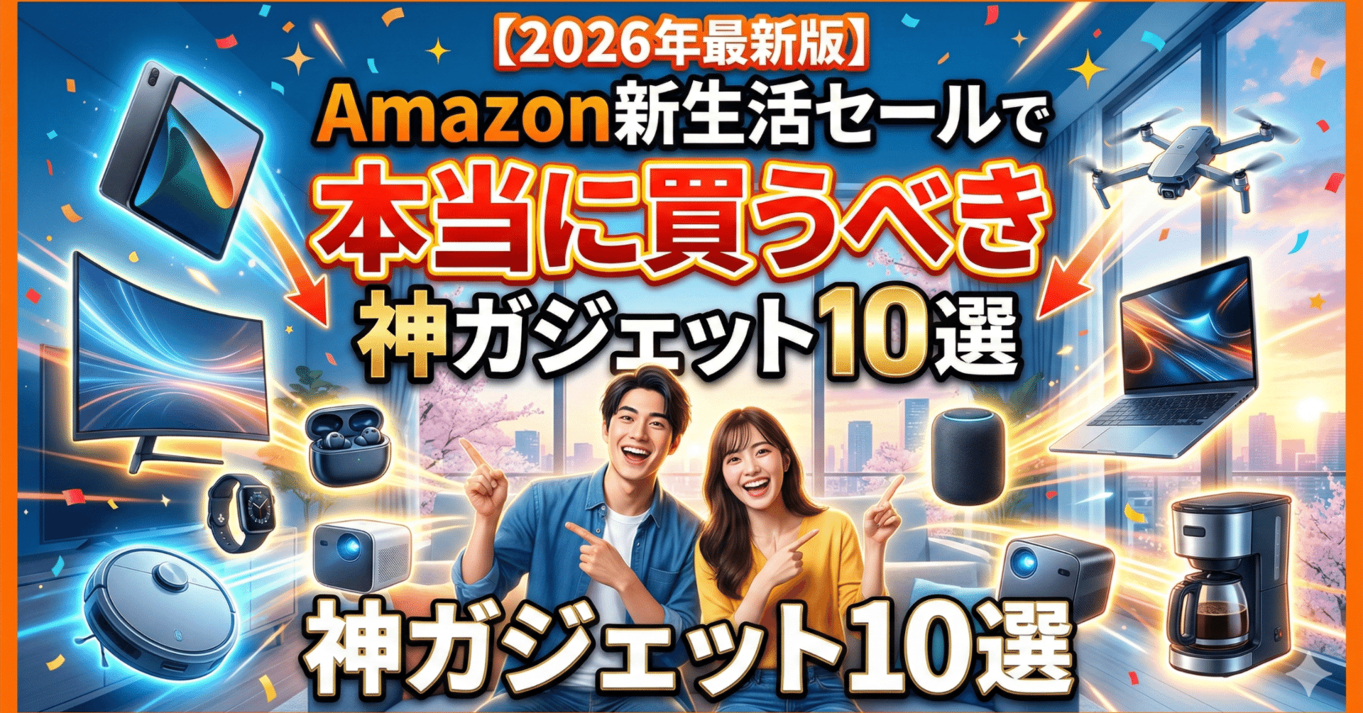 2026年最新版】Amazon新生活セールで「本当に買うべき」神ガジェット10