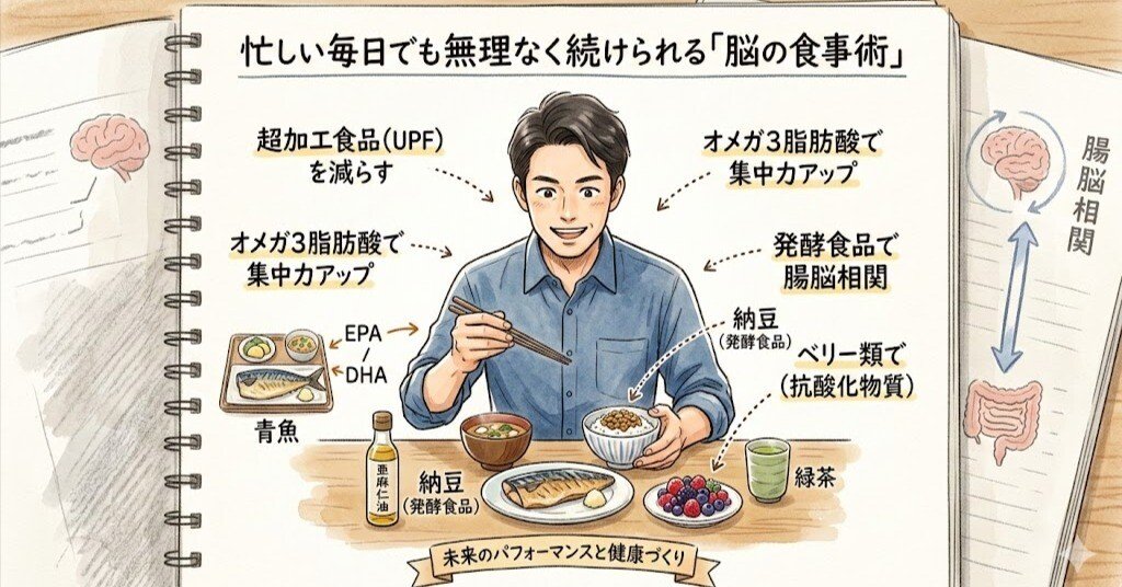 仕事のパフォーマンスを劇的に変える『脳の食事術』〜超加工食品の罠と