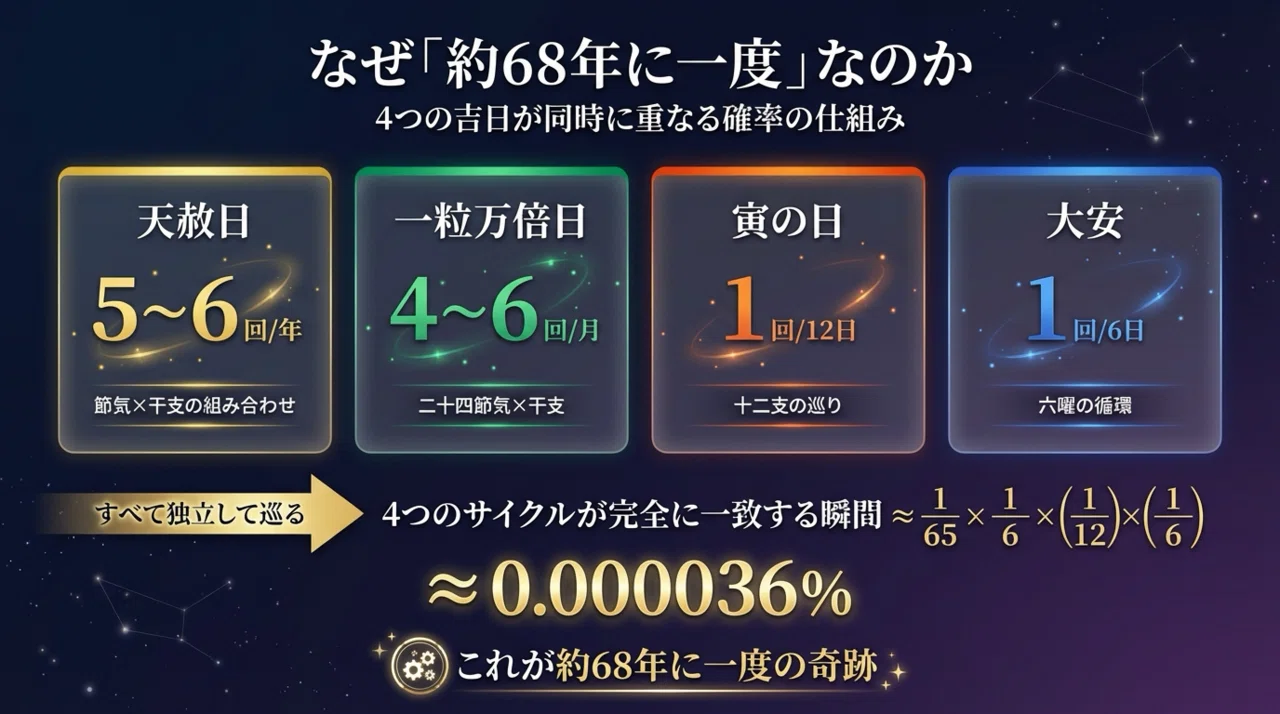 2026年3月5日】天赦日×一粒万倍日×寅の日×大安が重なる最強開運日｜約