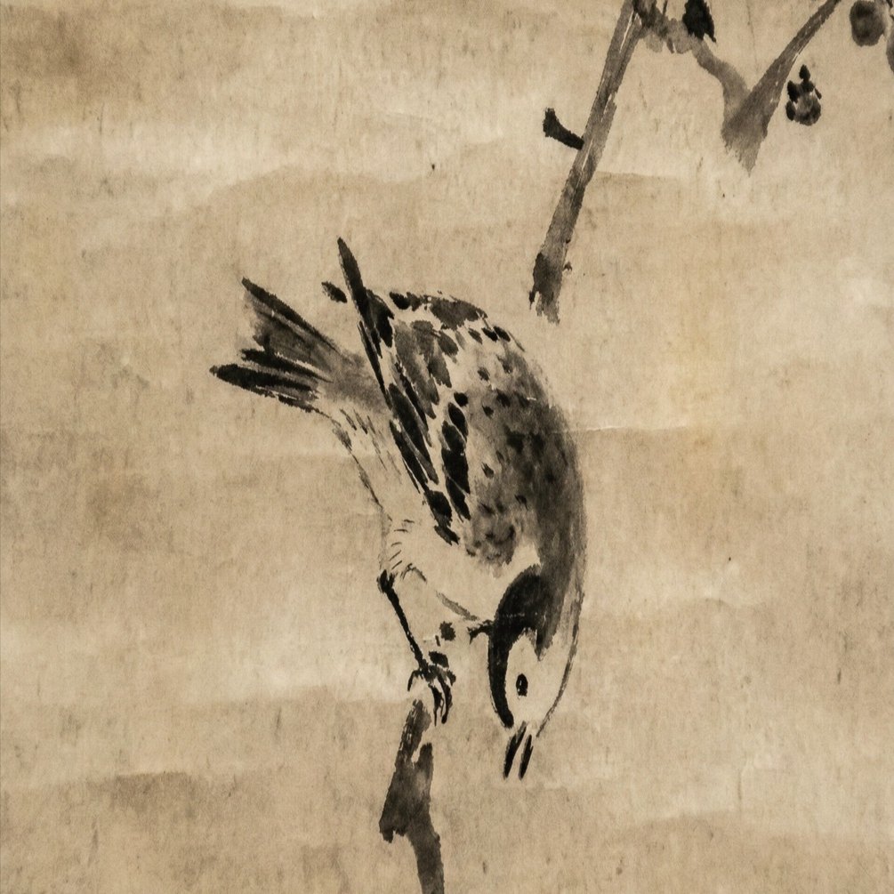 絵の中から飛び立つかと思った狩野永徳の父…狩野松栄さんの《梅に小禽