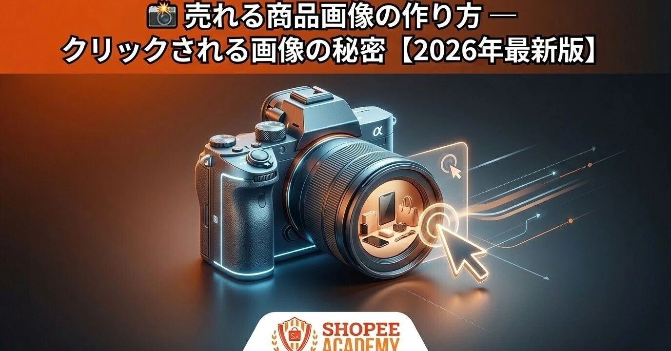 📸 売れる商品画像の作り方 — クリックされる画像の秘密【2026年最新版