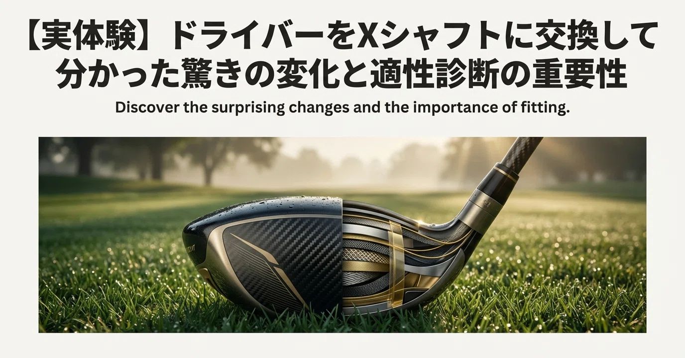 実体験】ドライバーをXシャフトに交換して分かった驚きの変化と適性