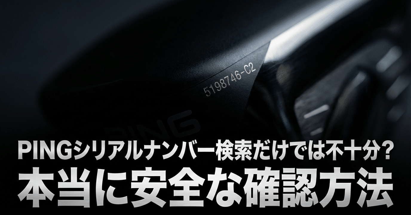 PINGシリアルナンバー検索だけでは不十分？本当に安全な確認方法｜Love