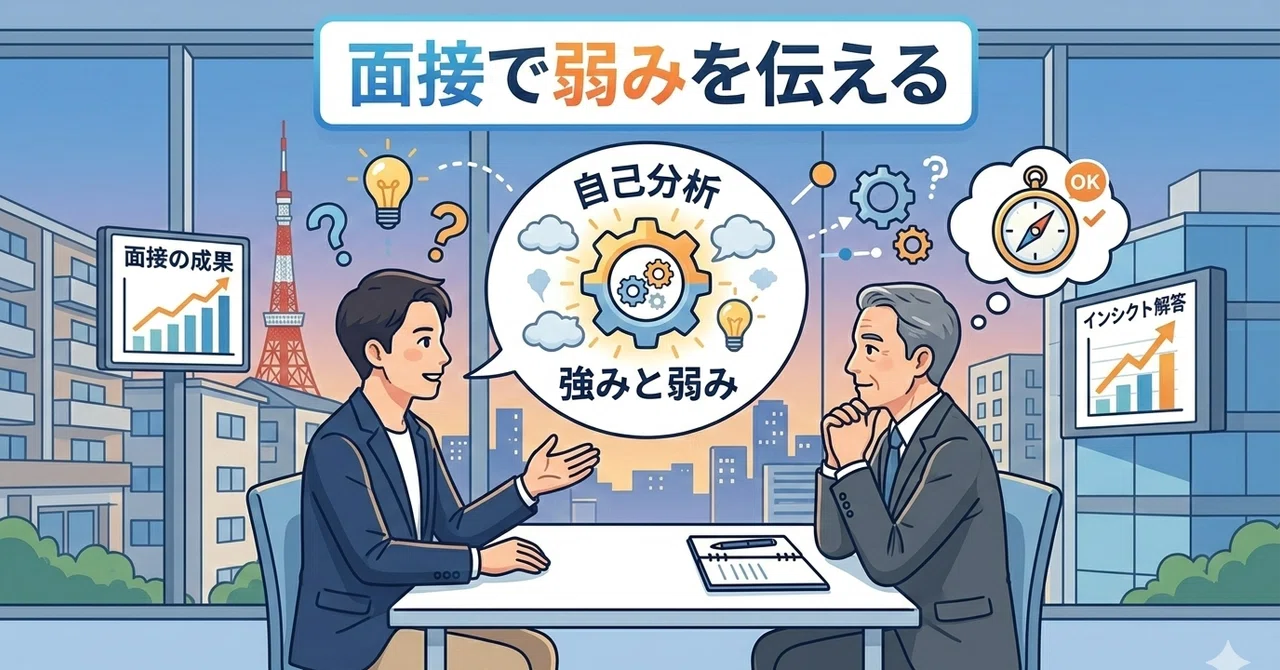 面接で「あなたの弱みは?」に答える方法:採用担当が見ていた本音|5社で学んだ賢く平和な働き方