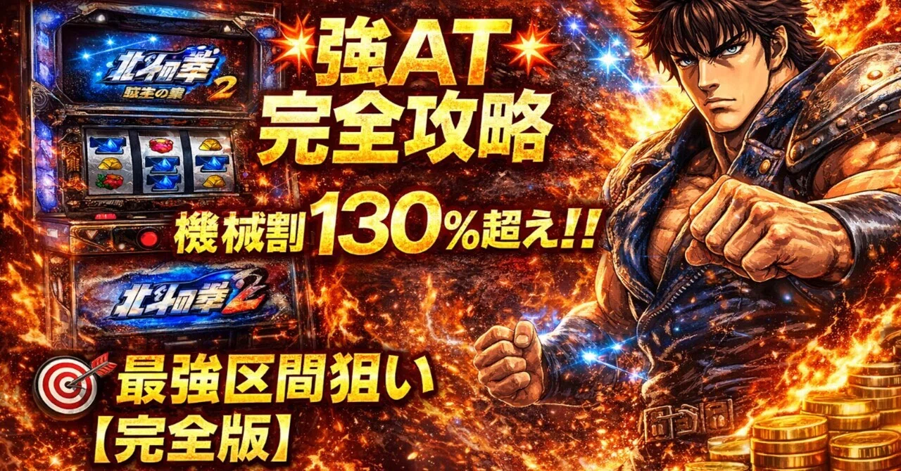 🔥スマスロ北斗の拳 転生の章2🔥💥強AT完全攻略💥機械割130%超え