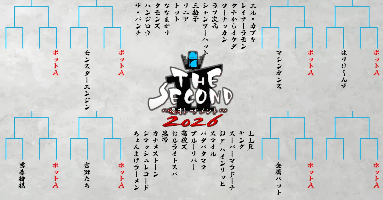THE SECOND漫才トーナメント2026 ベスト32組決定。今後の日程+ THE SECOND漫才トーナメント2026 ベスト32組決定。今後の日程+