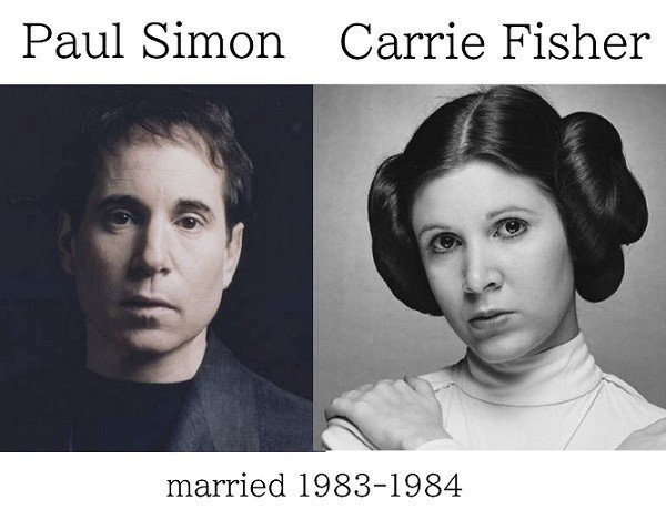 paul simon carrie fisher ポール・サイモン　キャリー・フィッシャー　 (2)