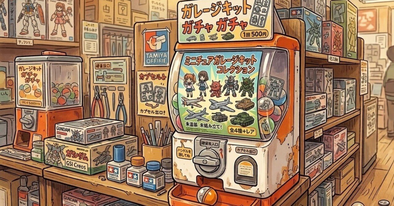 イベントでの新提案！？「未塗装・未組立のガレージキット」をガチャで