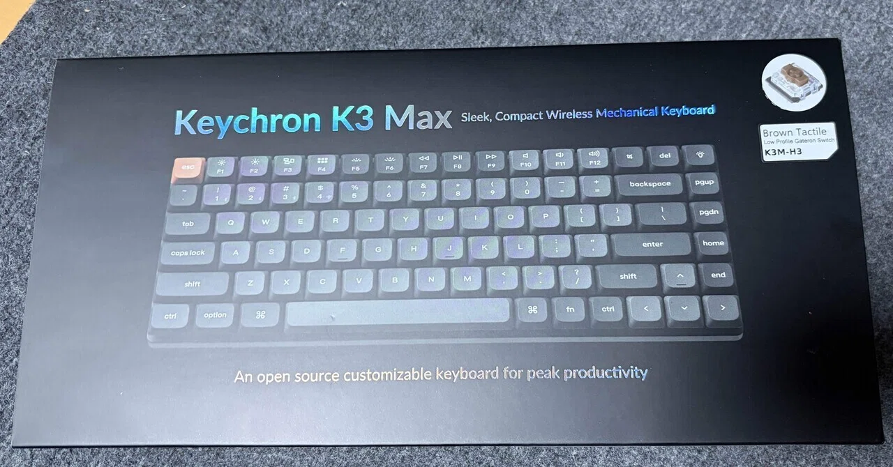 キーボード沼】メカニカルキーボードに憧れてKeychron K3 Maxを買った 