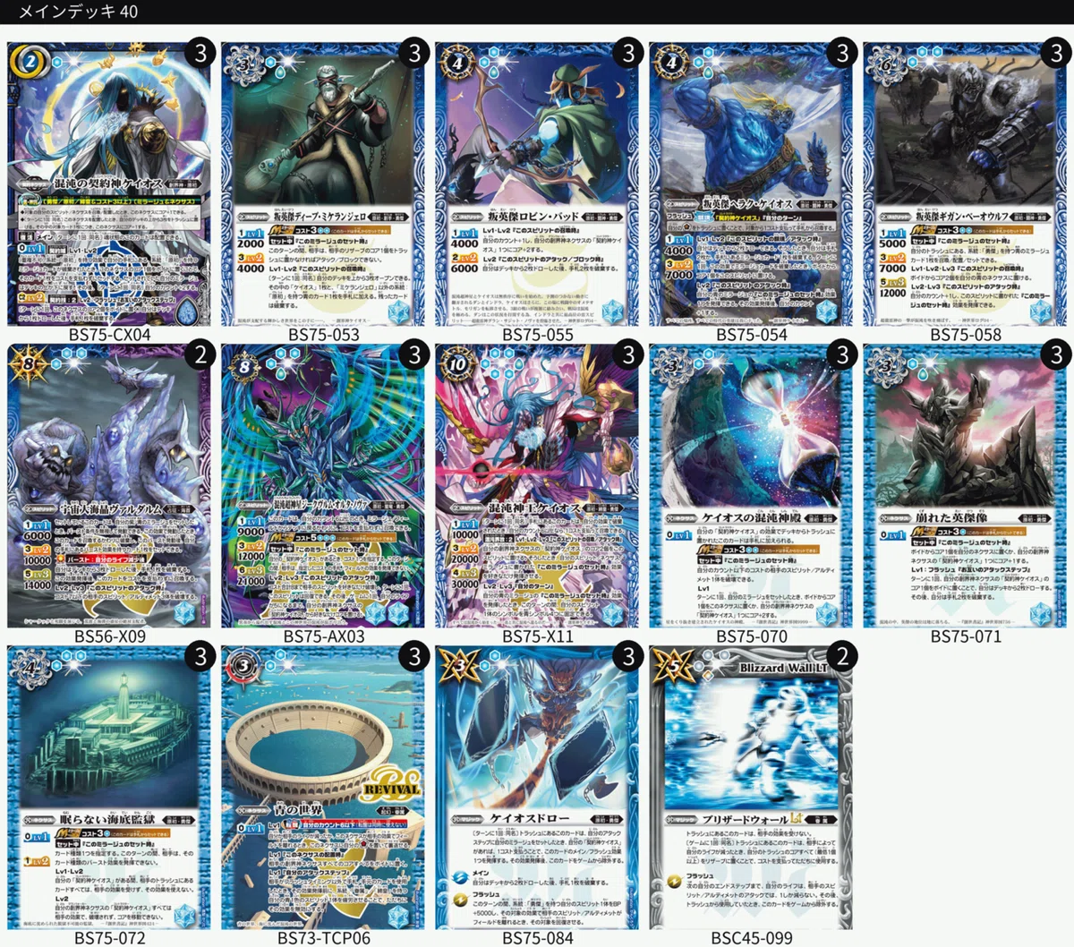 ケイオス　デッキ デッキコード「4GCE0」のデッキ | DECK LOG（デッキログ）