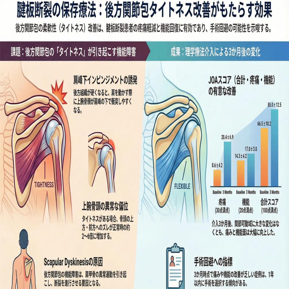 腱板断裂の痛みは「裏側」に原因があった？手術を避けるための保存療法