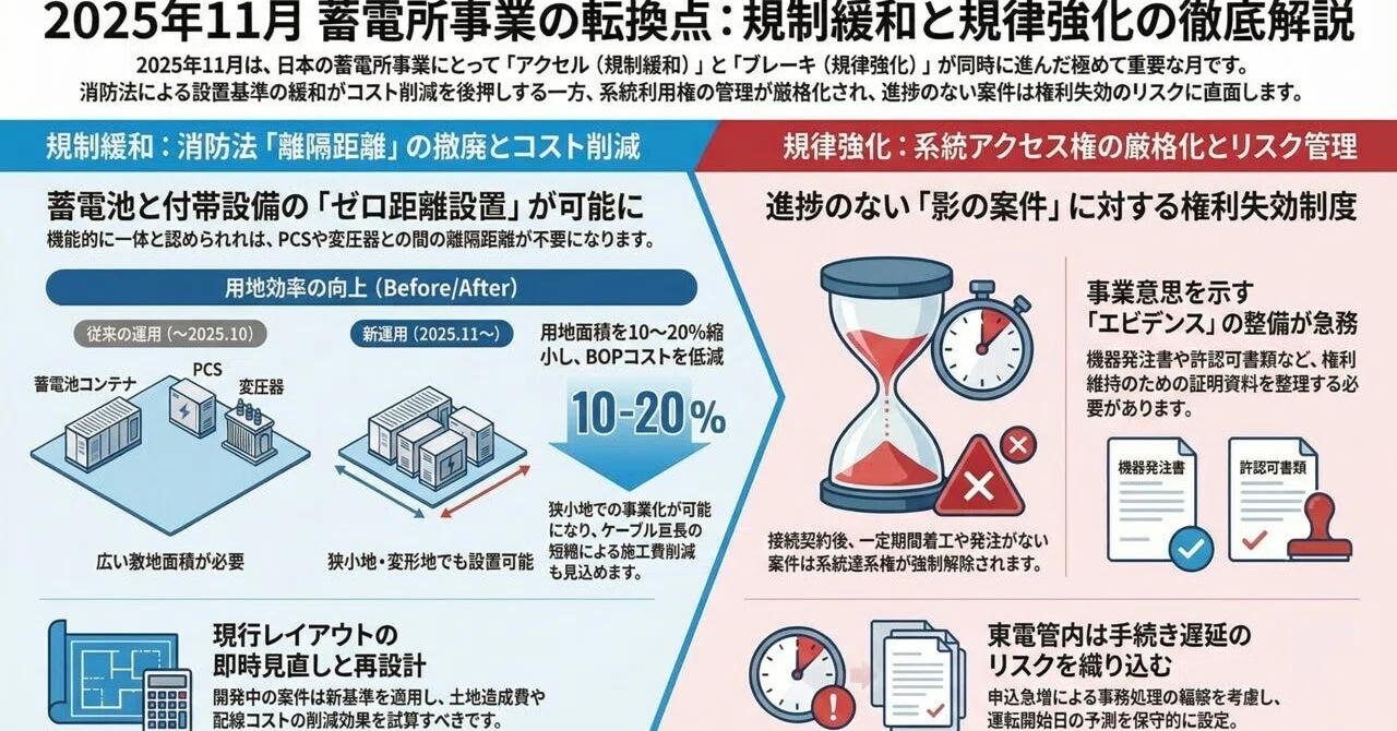 5分でわかる今月の蓄電所規制変更 2025年11月レポート｜蓄電所ビジネス 