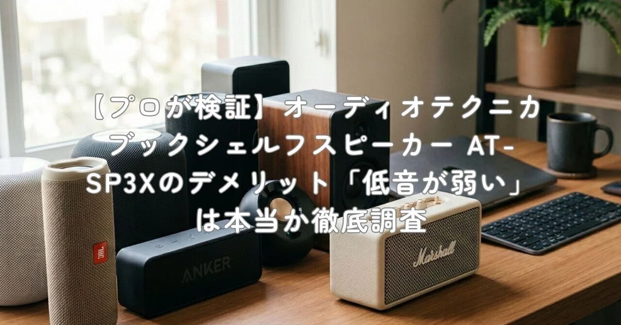 プロが検証】オーディオテクニカ ブックシェルフスピーカー AT-SP3Xの
