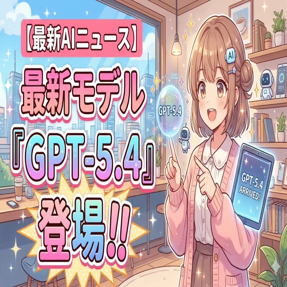 最新AIニュース】最新モデル「GPT-5.4」登場‼️｜GPT-5.4 / OpenAI